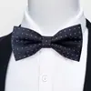 Estoque Pronto do Fabricante Gravata Borboleta Jacquard Formal Masculina para Negócios, Casamento, Festa, Gravata Borboleta Floral de Poliéster em Forma de Seta