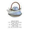 Chaleira de Cerâmica Queimada de Três Pontos Japonesa e Teapot com Vento Tatu Pintado à Mão Criativo Retro Simples Teapot Vermelho da Internet Restaurante