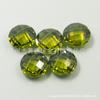 Wuzhou Haoshi Venta al por mayor En stock Zircón Redondo Color Champaña Doble Tortuga Cubic Zirconia de Colores Facetada Piedras Sueltas