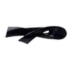 Pinza de Plástico Simple Estilo Coreano para Mujer, Pasador con Forma de Lazo, Accesorio Clásico Negro Brillante para el Cabello, Pinza de Cruz Retro