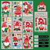 Pegatinas de Vidrio Navideñas al por Mayor Amazon Serie Navideña Transfronteriza Pegatinas Decoración de Puertas y Ventanas de Centros Comerciales Pegatinas Estáticas