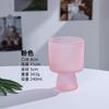 Copo de sobremesa DIY de vidro de alto valor interessante, copo criativo para milk-shake, copo para suco de frutas e café, copo alto para água para casa