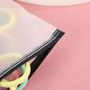 Bolsa Autoadherible Estilo Coreano de Margarita Pe Semitransparente Mate Bolsa de Almacenamiento para Papelería Estudiantil Suministro Exclusivo para Empaque de Documentos de Escritorio de Oficina