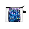 Grupo de Chicas Cazadoras de Demonios K-Pop Cartera Corta de Poliéster Diseño Simple Cartera con Estampado de Anime Portatarjetas para Monedas y Tarjetas Portátil