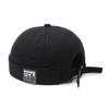 Primavera y otoño Nuevo sombrero sin ala, sombrero de cuero de melón, sombrero de piso, sombrero de hip hop hipster de calle para hombres, sombrero retro para hombres, sombrero de marinero