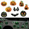 2026 Imán de Murciélago de Halloween Transfronterizo Murciélago Negro Fluorescente Imán para Puerta de Garaje Decoración para Fiesta de Halloween Pegatina