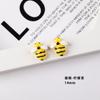 Accesorios de resina con forma de abeja de dibujos animados, accesorios de bricolaje, horquillas para el pelo para niños, crema, pegamento, parche para carcasa de teléfono móvil