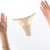 Tanga Sexy Transparente de Seda de Gelo Sem Costura com Forro de Algodão para Mulheres, Cruzada Europeia e Americana