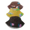 Sombreros de Invierno Transfronterizos para Mujer, Nuevos Sombreros Cálidos de Otoño e Invierno, Sombreros de Pescador con Estampado Floral de Lana de Cordero, Sombreros para el Sol, Sombreros de Pescador para Mujer