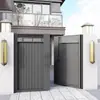 Puerta de casa autosuficiente rural aleación de aluminio puerta de patio puerta de hierro exterior villa patio acero inoxidable arte de aluminio en la flor