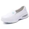 Sapatos de enfermagem femininos em estoque com amortecimento a ar, sola macia, respiráveis, antiderrapantes, de sola grossa que não machucam os pés, atacado transfronteiriço e dropshipping