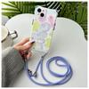 Funda Morada Estrella Dragón para iPhone 16 con Correa Cruzada para Apple 15promax Todo Incluido 14 Transparente 13