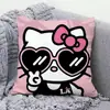 Almohada Hello Kitty Hallokitty Cojín Lindo de Dibujos Animados Corazón de Niña Cojín para Sala de Estar Sofá Oficina Almohada para Descanso de Almuerzo