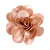 Flor de tela hecha a mano diy para ropa, bolsa, sombrero, zapato, tocado, accesorios de flor, flor 7cm flor de rollo de satén brillante