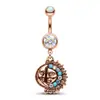 Acero Inoxidable Piercing de Ombligo Personalizado Anillo de Ombligo de Calavera Joyería para Piercing Moda Transfronteriza Piercing de Ombligo Botón de Ombligo Al por Mayor