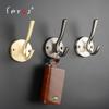 Gancho de casaco para atacado Gancho de parede para casaco Dourado criativo Gancho para roupas de guarda-roupa sapateira corredor Metal perfurado