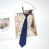 Corbata de color liso para mujer, estilo holgado, de lino y algodón, color negro, rojo vino, azul marino, caqui, rosa claro, blanco y beige.