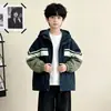 Chaqueta para niño para primavera y otoño 2026 modelo nuevo, atuendo de otoño para niño grande, cortavientos con capucha infantil elegante estilo callejero