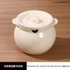 Pote de Cerâmica Estilo Novo Creme para Banha Doméstico com Resistência a Altas Temperaturas e Filtro Utensílios de Cozinha Pote de Armazenamento de Banha de Grande Capacidade