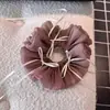 Laço de Rede Estilo Ballet Prendedor de Cabelo Fita Presilha Garra para Mulheres Parte de Trás da Cabeça Ornamento para Penteado Semi-Preso Estilo Menina Desejo Puro Acessório de Cabelo Novo
