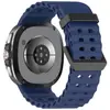 Correa de Silicona de Color Puro de Doble Botonadura Marina Adecuada para Samsung Galaxy Watch8/Watch8Classic