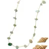 Collares Bohemios Populares Europeos y Americanos de Piedra Natural para Mujer, Accesorios Versátiles de Verano