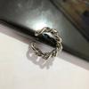 Acessórios Novo Estilo Anel Simples Estilo Europeu e Americano Moda Metal Banhado A Ouro Anel Ajustável de Abertura Oca para Mulheres