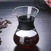 Listo para Stock Transfronterizo Cafetera de Vidrio Espeso para Pour-Over Olla para Compartir Uso en Casa Cafetera de Goteo Juego de Café
