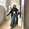 Conjunto de Falda de Punto Estilo Coreano Estilo Dama para Mujer Otoño Nuevo Estilo Perezoso Suéter Chal Chaqueta Falda con Tirantes Conjunto de Dos Piezas