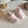 Novos Tênis Esportivos Casuais 2026 para Meninos e Meninas Crianças Sapatos Infantis Médios Grandes Tênis de Pai Malha Respirável Corrida Infantil Primavera Outono