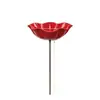Nuevo Producto Palo de Jardín de Flor de Metal Hecho a Mano Alimentador de Pájaros de Flor de Metal Hecho a Mano