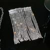 Collar vintage de ópalo con cuentas para mujer, cadena de diamantes completa de lujo ligero de alta calidad, broche, aretes dulces de cristal con forma de conejo