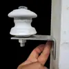 Braço de travessa em forma de 7 para puxar placa suporte de fixação para fiação externa braço de travessa galvanizado poste isolador bloco de terminais isolador parede de tijolos