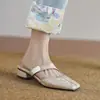Sandalias Casuales de Verano para Dedos de los Pies Suela Suave de Goma Calzado de Talla Grande Nuevos Zapatos para Mujer Sandalias de Color Sólido Chanclas Planas para Mujer