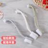 En Stock Venta al por Mayor Cepillo de Limpieza Haofeng para el Hogar de Cerdas Suaves, Cepillo para Zapatos de Polipropileno Simple Multiusos con Mango Curvo, Cepillo para Limpiar Zapatos con Doble Cabezal para Eliminar Manchas
