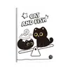 Caderno A5 com Costura de Linha de Fibra de Carbono Papelaria Fofa para Estudantes Caderno de Sala de Aula Alta Aparência Bloco de Notas Espessado Diário Atacado