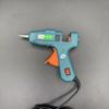 Pistola de pegamento caliente 20w niños DIY manual pistola de pegamento caliente para objetos pequeños pegados con boquilla larga de cobre pistola de pegamento caliente