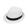 Sombrero de Jazz para Hombre y Mujer Estilo Británico de Lino Color Sólido para Personas de Mediana Edad y Mayores Ala Enrollada Estilo Pareja Protección Solar Transpirable Malla Sombrero Transfronterizo
