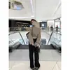 Suéter de hombros descubiertos para mujer, otoño e invierno, elegante y suave, casual y acogedor, top de punto corto irregular
