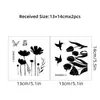 Adesivo de Interruptor Silhueta de Flor de Tulipa Adesivo de Parede Autoadesivo Estilo Simples Ins Adesivo Decorativo para Embelezar Tomada ZN0909C