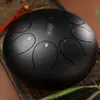 [Instrumento Musical Huashu] Tambor Etéreo de 8 Tonos de 10 Pulgadas, Lengua Redonda, Plato de Percusión Vacío de Color, Tambor de Lengua de Acero, Instrumento de Percusión para Principiantes