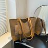Bolsa Tote com Letras Retrô para Mulheres Nova Coleção Primavera 2026 Versátil Grande Capacidade Bolsa de Ombro Bolsa de Mão Fashion Bolsa de Braço