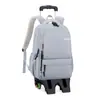 Mochila 2026 Novo Modelo de Mochila Escolar com Rodinhas e Impressão Personalizável para Alunos do Ensino Fundamental e Médio, Protetora da Coluna, Quente Venda Transfronteiriça