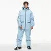 Traje de esquí para hombre y mujer, temporada de nieve 24-25, para exteriores, resistente al viento, impermeable, cálido, para snowboard, recién llegado transfronterizo.
