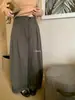 Sus dulces de principios de otoño estilo coreano simples versátiles para el día a día ropa de trabajo ligera pantalones casuales de pierna ancha plisados 66625