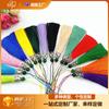 Shenzhen Punto Multicolor Jade Hueso Borla DIY Joyería Marcapáginas Borla Colgante Tela Bandera de Mesa Accesorios Borla Pequeña Borla