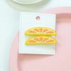 Joyas estilo coreano ins pegamento suave para niños clip de fruta para el pelo clip para flequillo lateral lindo accesorio para el pelo de bebé fresa pasador