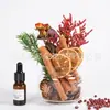 Kit de Materiales DIY de Aromaterapia sin Llama de Canela Flores Secas Hechas a Mano Adornos de Decoración de Interiores Regalo Secado al Aire Al Por Mayor