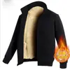 Chaqueta Gruesa de Otoño e Invierno para Hombre Chaqueta Deportiva de Pana de Cordero con Cuello Alto para Hombre Sudadera Holgada con Forro de Terciopelo Tallas Grandes Ropa para Hombre