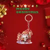 Colgante de Regalo de Navidad Llavero Acrílico 2D Estilo Nuevo Llavero para Mochila de Fiesta de Navidad